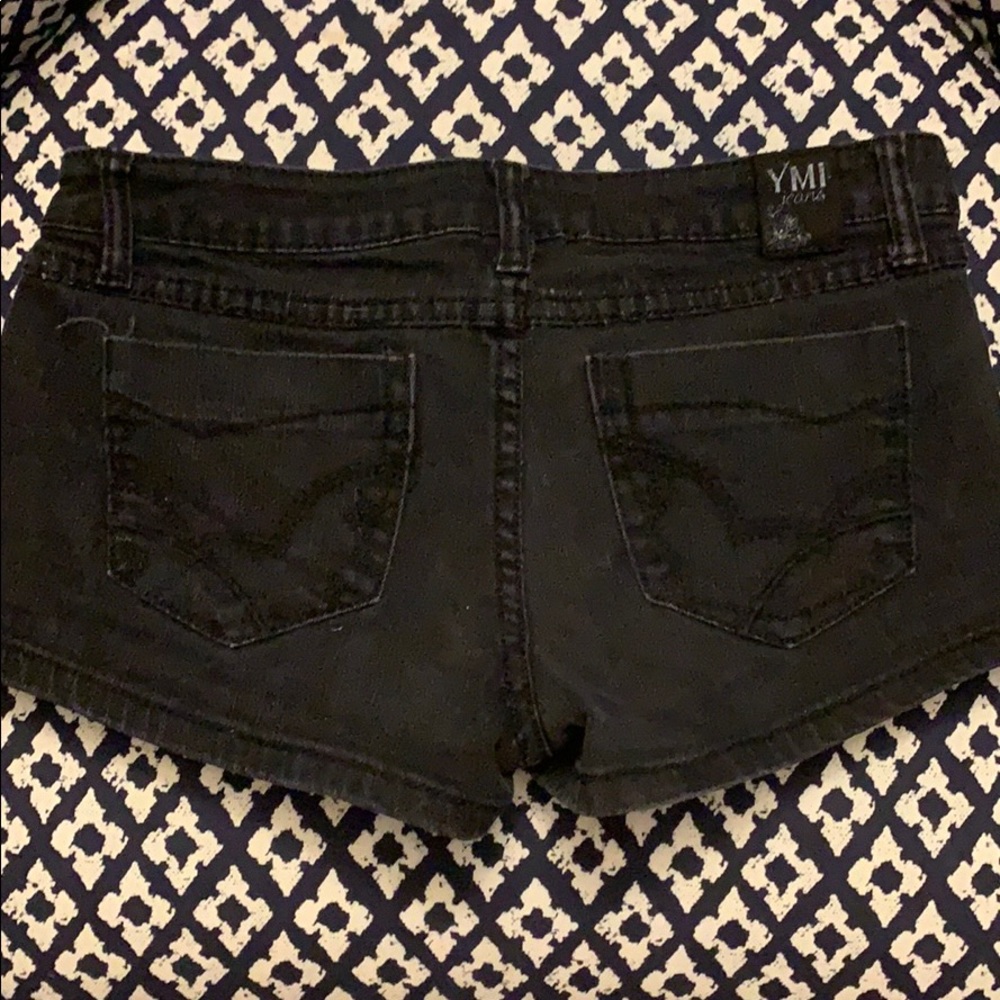 YMI black jean shorts